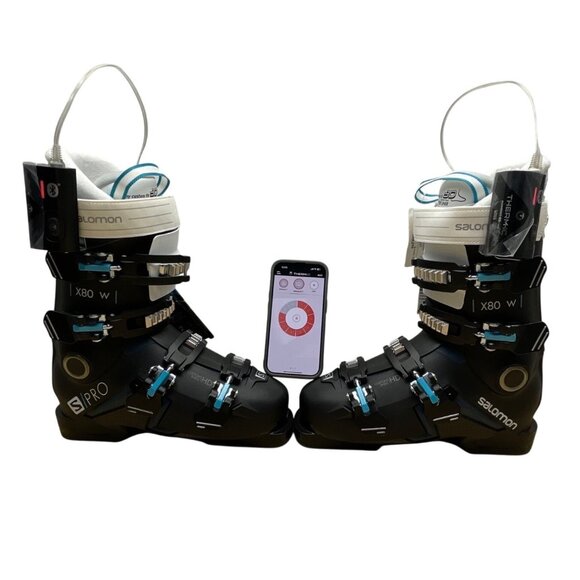 Salomon S/Pro X80 W Black Ski Boots Mondo 25.5 Therm-ic insoles included - New - Picture 14 of 14